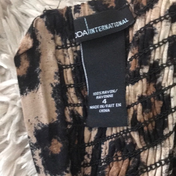 Leopard Strapless Dress size 4 - Picture 3 of 3